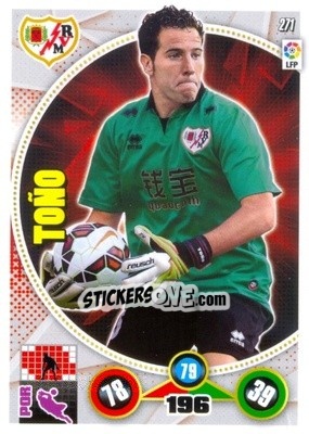 Sticker Toño - Liga BBVA 2014-2015. Adrenalyn XL - Panini