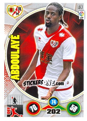 Sticker Abdoulaye Ba - Liga BBVA 2014-2015. Adrenalyn XL n. 274 - Panini