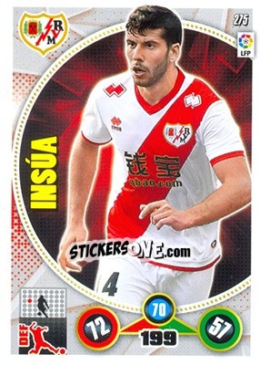 Sticker Emiliano Insúa - Liga BBVA 2014-2015. Adrenalyn XL n. 275 - Panini