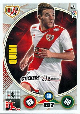 Sticker Quini - Liga BBVA 2014-2015. Adrenalyn XL n. 283 - Panini