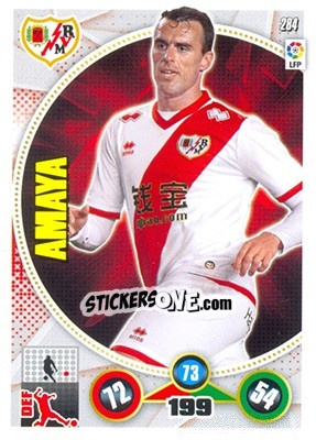 Sticker Antonio Amaya - Liga BBVA 2014-2015. Adrenalyn XL n. 284 - Panini
