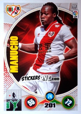 Sticker Manucho - Liga BBVA 2014-2015. Adrenalyn XL n. 288 - Panini