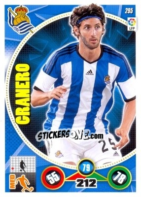 Cromo Esteban Granero - Liga BBVA 2014-2015. Adrenalyn XL n. 295 - Panini