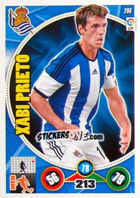 Sticker Xabi Prieto - Liga BBVA 2014-2015. Adrenalyn XL n. 296 - Panini