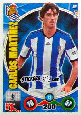 Sticker Carlos Martínez - Liga BBVA 2014-2015. Adrenalyn XL n. 301 - Panini