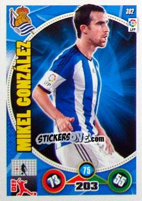 Sticker Mikel González - Liga BBVA 2014-2015. Adrenalyn XL n. 302 - Panini