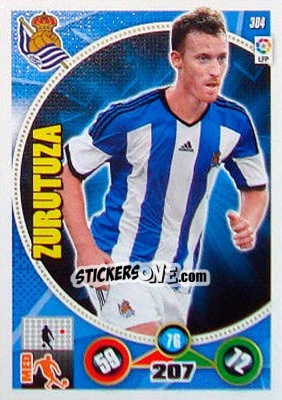 Sticker David Zurutuza - Liga BBVA 2014-2015. Adrenalyn XL n. 304 - Panini