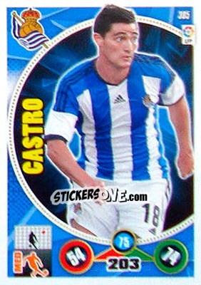 Cromo Chory Castro - Liga BBVA 2014-2015. Adrenalyn XL n. 305 - Panini