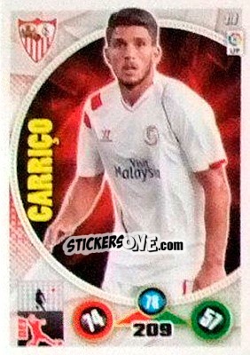 Sticker Daniel Carriço - Liga BBVA 2014-2015. Adrenalyn XL n. 310 - Panini
