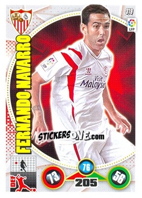 Figurina Fernando Navarro - Liga BBVA 2014-2015. Adrenalyn XL - Panini