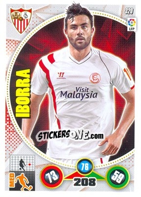 Cromo Vicente Iborra - Liga BBVA 2014-2015. Adrenalyn XL - Panini