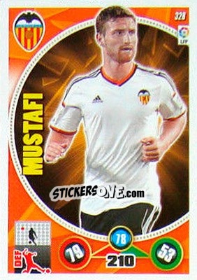 Sticker Shkodran Mustafi - Liga BBVA 2014-2015. Adrenalyn XL n. 328 - Panini