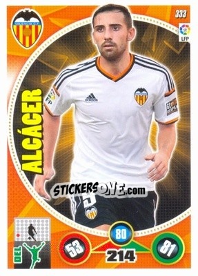 Sticker Paco Alcácer - Liga BBVA 2014-2015. Adrenalyn XL n. 333 - Panini