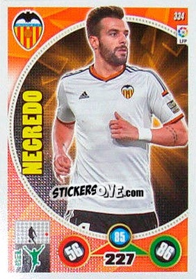 Sticker Álvaro Negredo - Liga BBVA 2014-2015. Adrenalyn XL n. 334 - Panini