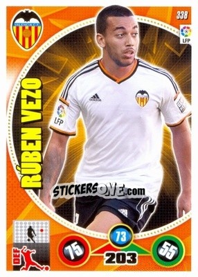 Sticker Rúben Vezo - Liga BBVA 2014-2015. Adrenalyn XL n. 338 - Panini