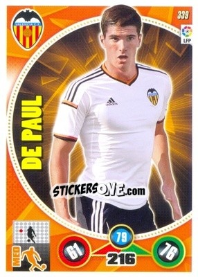 Sticker Rodrigo De Paul - Liga BBVA 2014-2015. Adrenalyn XL n. 339 - Panini