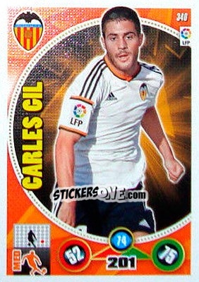 Cromo Carles Gil - Liga BBVA 2014-2015. Adrenalyn XL - Panini