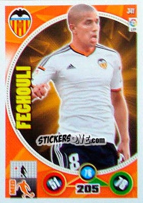 Sticker Sofiane Feghouli - Liga BBVA 2014-2015. Adrenalyn XL n. 341 - Panini