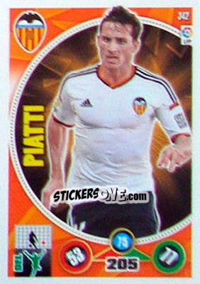Sticker Pablo Piatti - Liga BBVA 2014-2015. Adrenalyn XL n. 342 - Panini