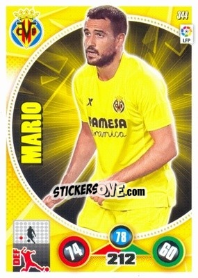 Sticker Mario Gaspar - Liga BBVA 2014-2015. Adrenalyn XL n. 344 - Panini