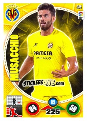 Sticker Mateo Musacchio - Liga BBVA 2014-2015. Adrenalyn XL n. 345 - Panini