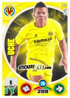 Sticker Ikechukwu Uche - Liga BBVA 2014-2015. Adrenalyn XL n. 353 - Panini