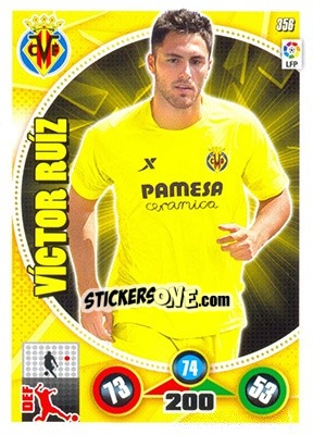 Sticker Víctor Ruiz - Liga BBVA 2014-2015. Adrenalyn XL n. 356 - Panini