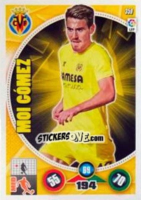 Figurina Moi Gómez - Liga BBVA 2014-2015. Adrenalyn XL - Panini