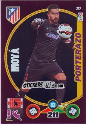 Sticker Miguel Ángel Moyà - Liga BBVA 2014-2015. Adrenalyn XL n. 362 - Panini