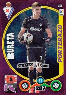 Sticker Xabi Irureta - Liga BBVA 2014-2015. Adrenalyn XL n. 364 - Panini