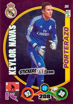 Sticker Keylor Navas - Liga BBVA 2014-2015. Adrenalyn XL n. 365 - Panini