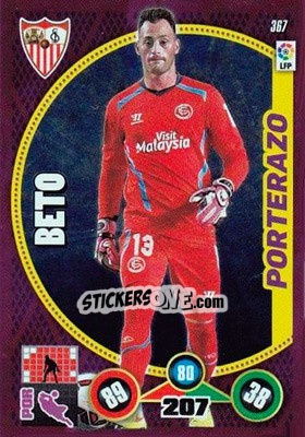 Sticker Beto - Liga BBVA 2014-2015. Adrenalyn XL n. 367 - Panini
