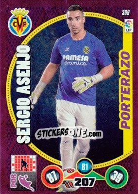 Sticker Sergio Asenjo - Liga BBVA 2014-2015. Adrenalyn XL n. 369 - Panini