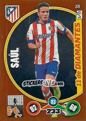Sticker Saúl Ñíguez - Liga BBVA 2014-2015. Adrenalyn XL n. 376 - Panini