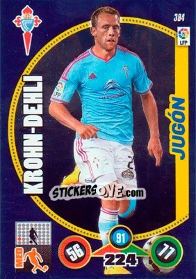 Sticker Michael Krohn-Dehli - Liga BBVA 2014-2015. Adrenalyn XL n. 384 - Panini