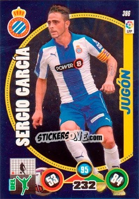 Sticker Sergio García - Liga BBVA 2014-2015. Adrenalyn XL n. 386 - Panini