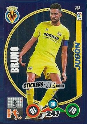 Sticker Bruno Soriano - Liga BBVA 2014-2015. Adrenalyn XL n. 393 - Panini