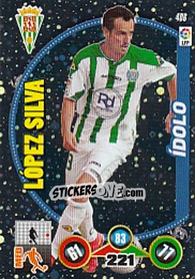 Sticker López Silva - Liga BBVA 2014-2015. Adrenalyn XL n. 406 - Panini