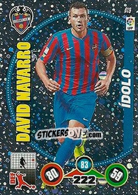 Sticker David Navarro - Liga BBVA 2014-2015. Adrenalyn XL - Panini