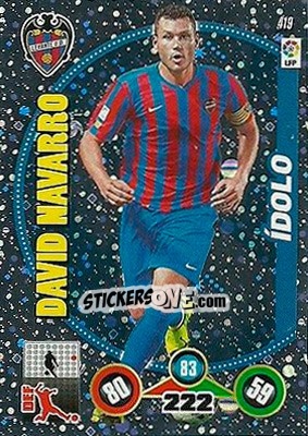 Sticker David Navarro - Liga BBVA 2014-2015. Adrenalyn XL n. 419 - Panini