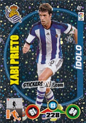 Sticker Xabi Prieto - Liga BBVA 2014-2015. Adrenalyn XL n. 427 - Panini