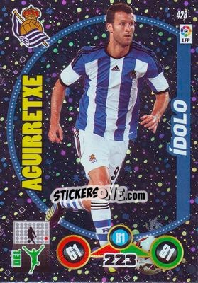 Sticker Imanol Aguirretxe - Liga BBVA 2014-2015. Adrenalyn XL n. 428 - Panini
