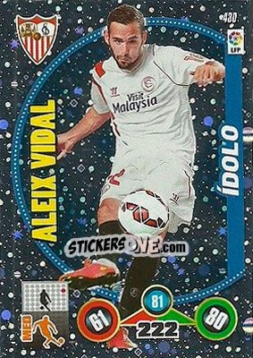 Sticker Aleix Vidal - Liga BBVA 2014-2015. Adrenalyn XL n. 430 - Panini