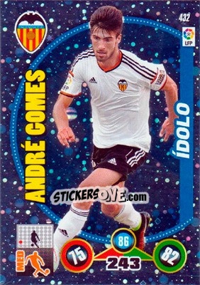 Sticker André Gomes - Liga BBVA 2014-2015. Adrenalyn XL n. 432 - Panini