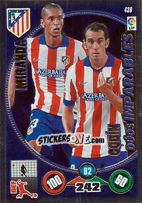 Sticker Miranda / Diego Godín - Liga BBVA 2014-2015. Adrenalyn XL n. 436 - Panini