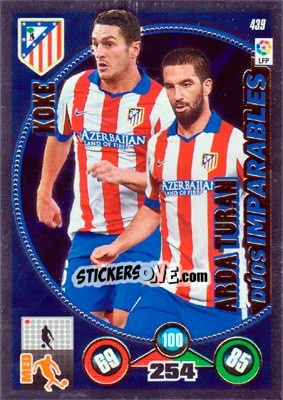 Sticker Koke / Arda Turán - Liga BBVA 2014-2015. Adrenalyn XL n. 439 - Panini