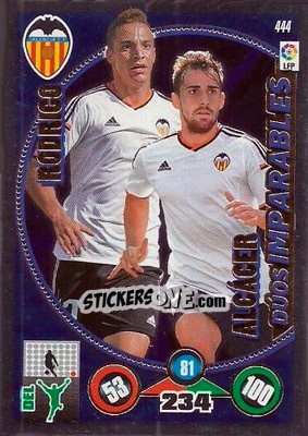 Sticker Rodrigo Moreno / Paco Alcácer - Liga BBVA 2014-2015. Adrenalyn XL n. 444 - Panini