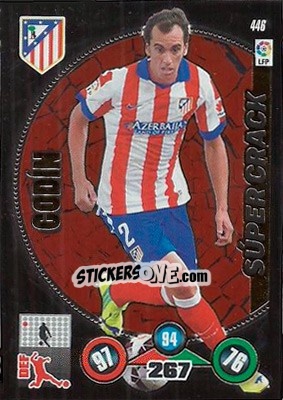 Sticker Diego Godín - Liga BBVA 2014-2015. Adrenalyn XL n. 446 - Panini