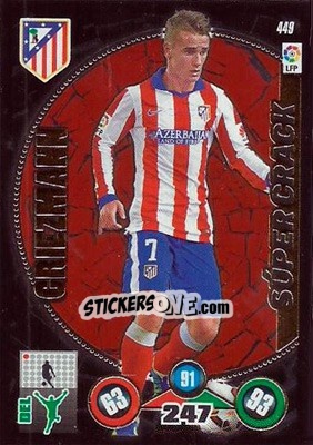 Sticker Antoine Griezmann - Liga BBVA 2014-2015. Adrenalyn XL n. 449 - Panini