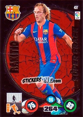 Sticker Ivan Rakitic - Liga BBVA 2014-2015. Adrenalyn XL n. 451 - Panini